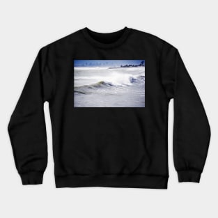 Red Rock Park and The Boston Skyline Lynn Waterfront Lynn MA Crewneck Sweatshirt